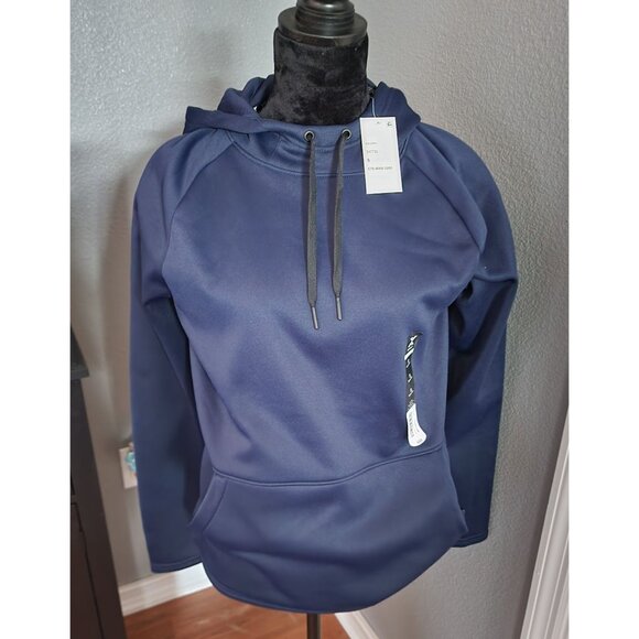 Xersion Womens Quick-Dri Fleece Hoodie Navy Blue Size S Activewear New With Tag - Picture 1 of 11
